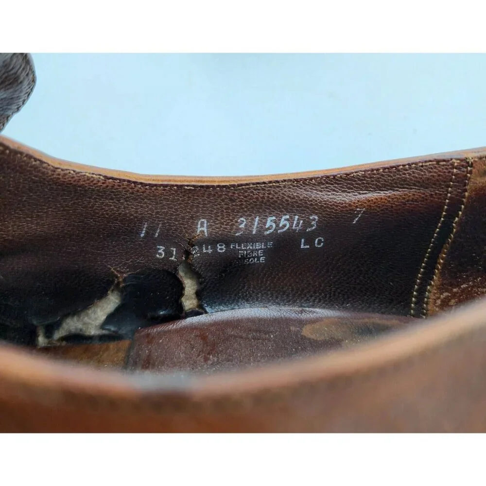 FLORSHEIM Royal Imperial RITZ Cognac Brown‎ Leather Loafer SLIP-ON Shoes Size 11